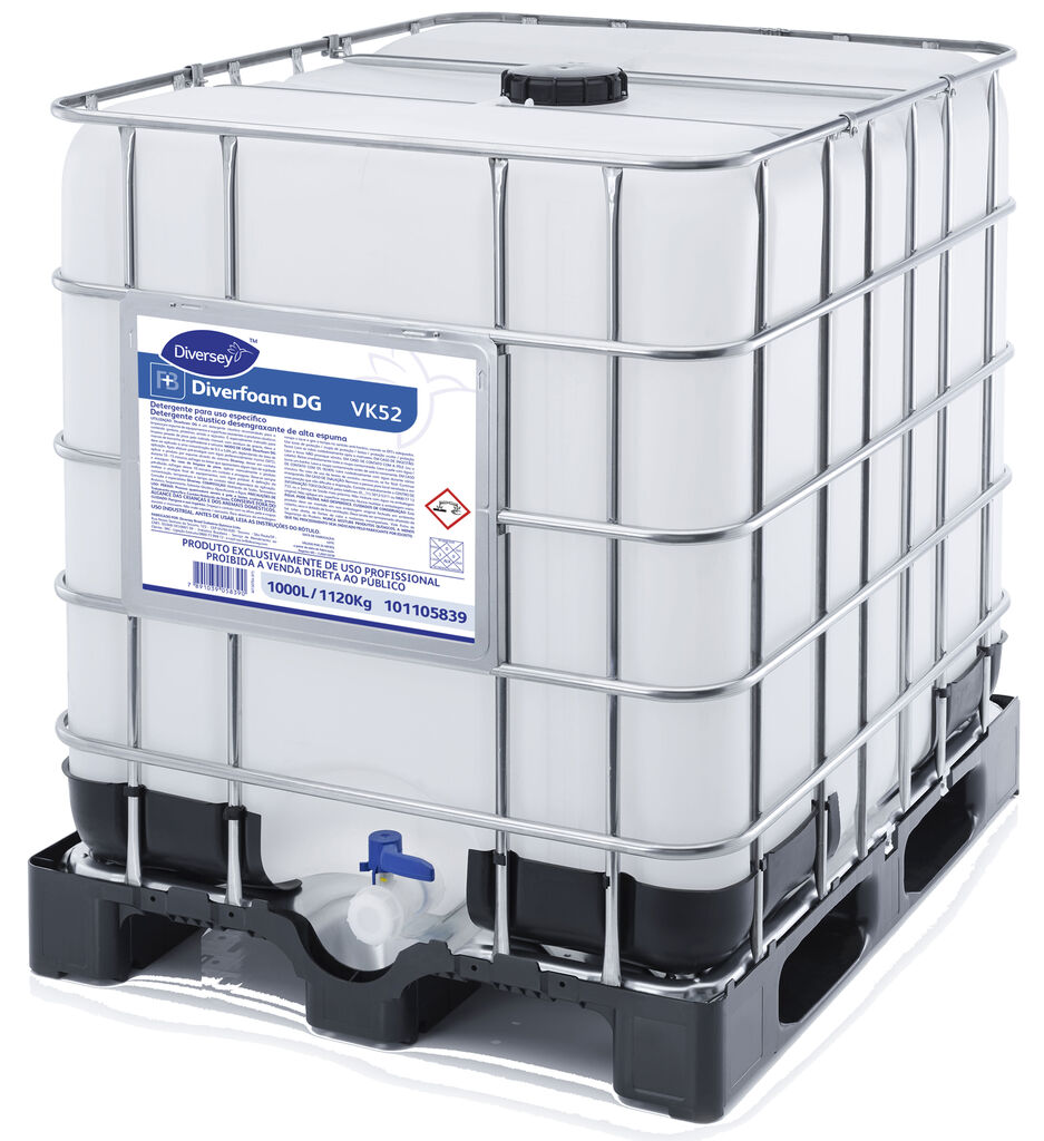 DIVERFOAM DG 1000L - DETERGENTE PARA USO ESPECÍFICO DETERGENTE CÁUSTICO DESENGRAXANTE DE ALTA ESPUMA
